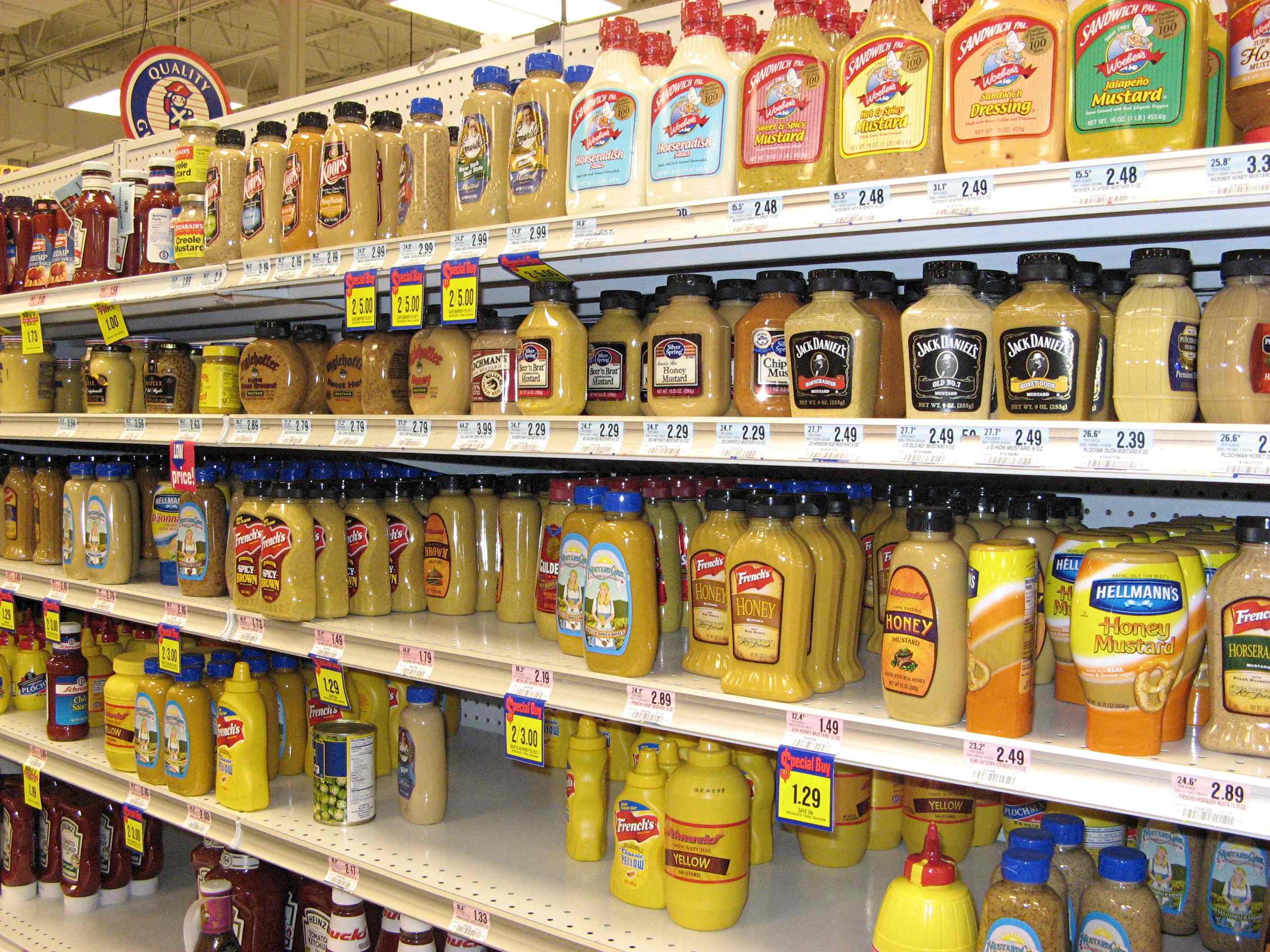 Experiencing the paradox of choice at the local Schnucks grocery store. 2 mustard-aisle-lo-res.jpg