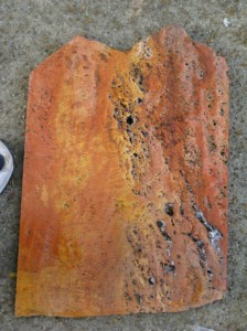 Rust colored slate slab Rust colored slate slab