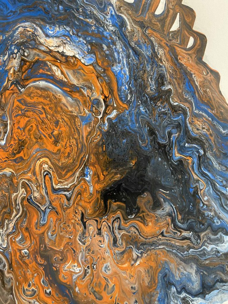 Acrylic Poured Art - First Attempts 2 IMG 0882lo res