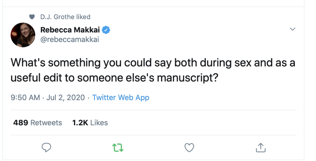 How is Sex Similar to Editing a Manuscript? Count the Ways. 1 Screen Shot 2020 07 02 at 11.48.47 AM