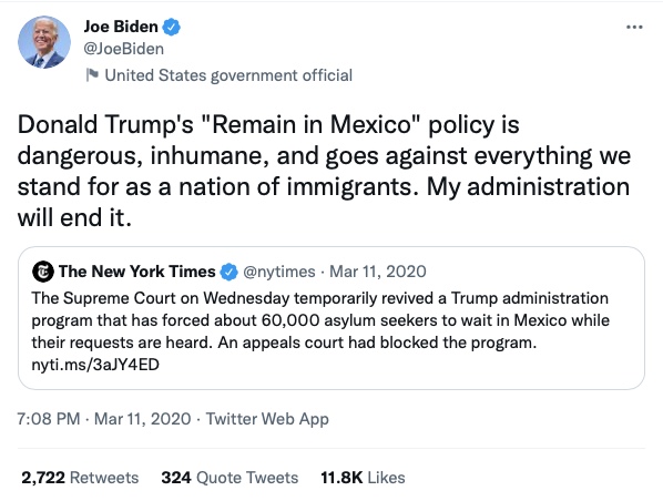 Democrat Media Goes Radio-Silent after Joe Biden Adopts Donald Trump's Immigration Policy 2 Biden