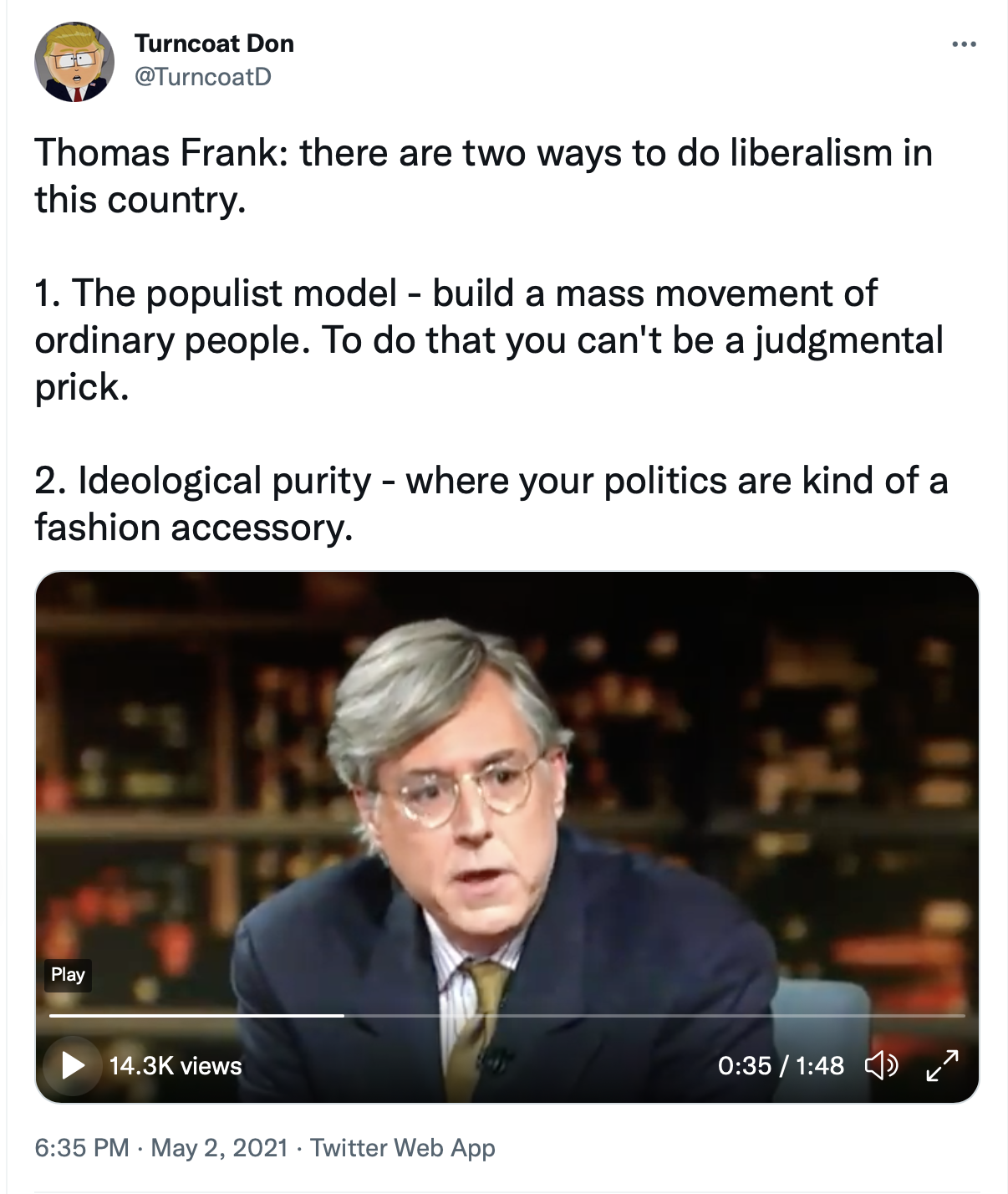 Thomas Frank: Two Ways to do Liberalism 1 Screen Shot 2022 06 29 at 1.07.09 AM