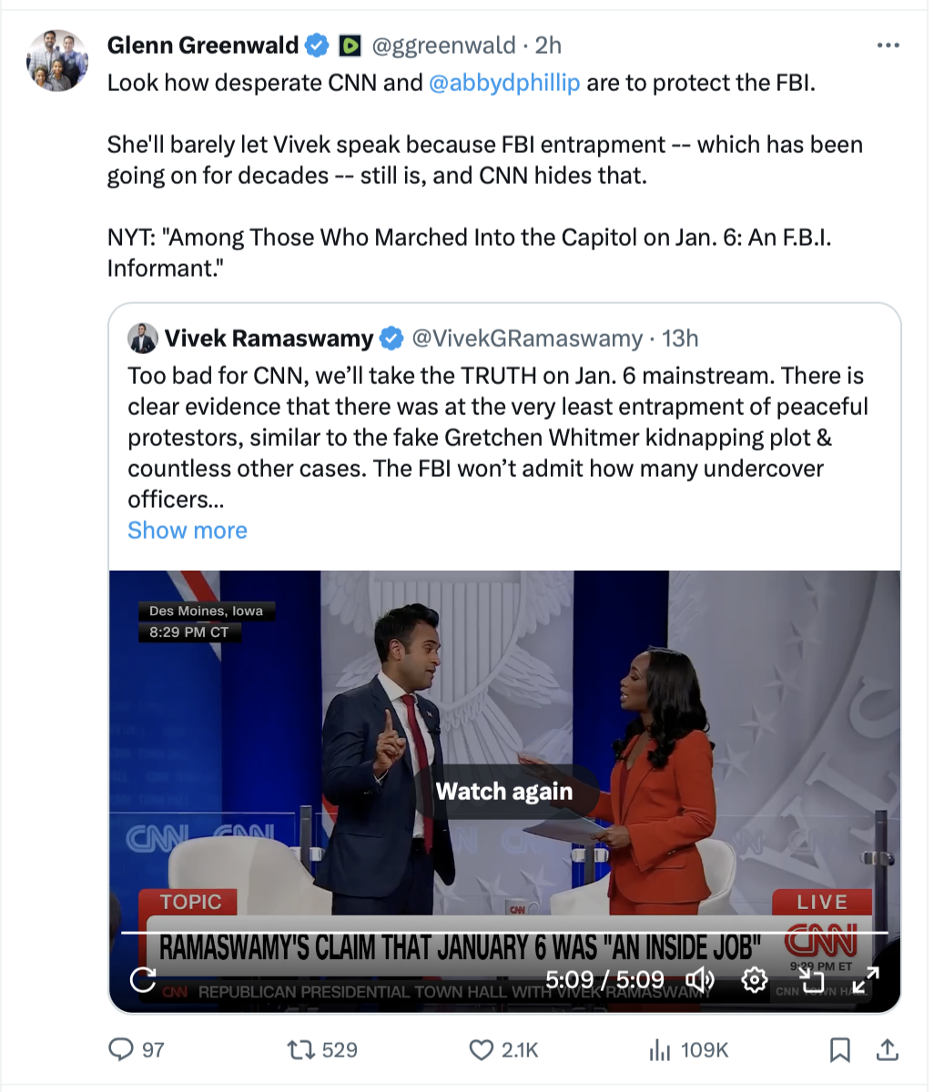 CNN Uses Cancel Culture Tactics to Attempt to Prevent Vivek Ramaswamy from Saying Obviously True Things 1 Screenshot 2023 12 14 at 10.35.48 AM